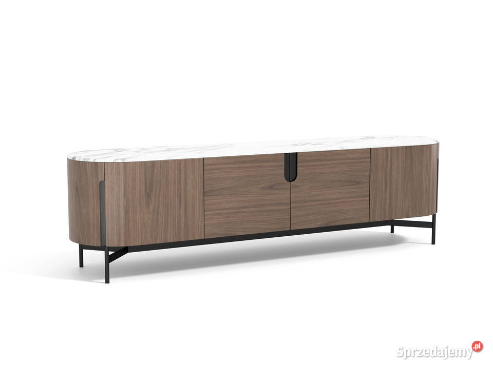 Szafka RTV Montieri 220x50x60 z orzecha Golkowice