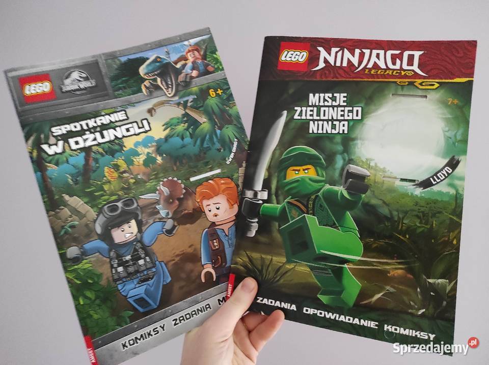Dwie gazetki LEGO ninjago i jurrasic world