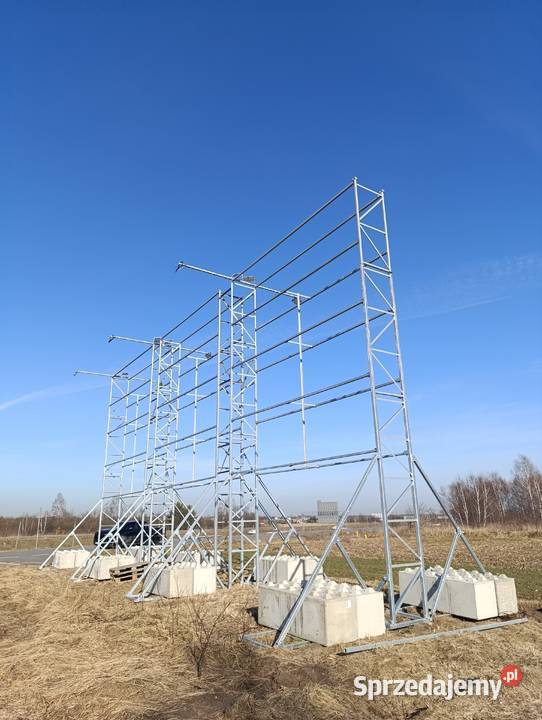 Konstrukcja bilbord REKLAMA autostrada Czarny Las