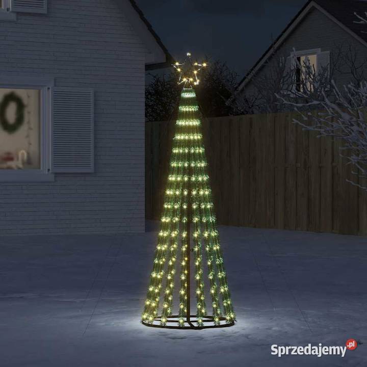 vidaXL Choinka LED 275 LEDs Ciepła biel 180 Warszawa sprzedam
