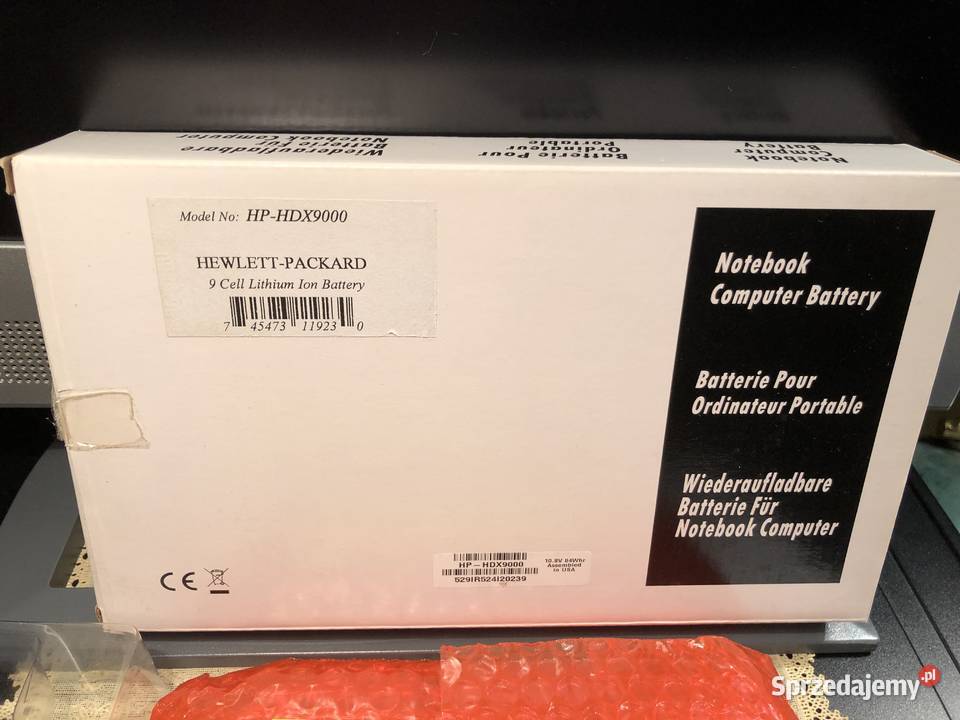 Hewlett Packard HP HDX9000 9 Cell Lithium Ion Tychy