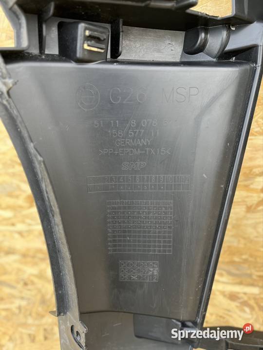 BMW 4 M PAKIET 51118078611 MOCOWANIE ZDERZAKA osobowe Międzychód