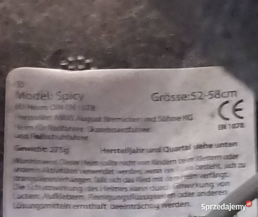 Kask na rowerrolkihulajnoga abus spicy 275g 5258 kujawsko-pomorskie Włocławek