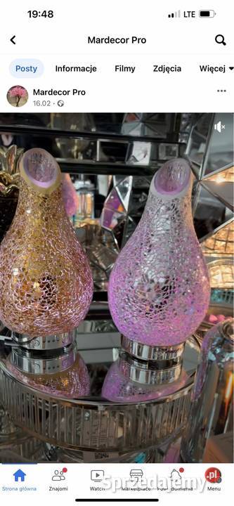 Świecący dyfuzor zapachowy diament ananas biały