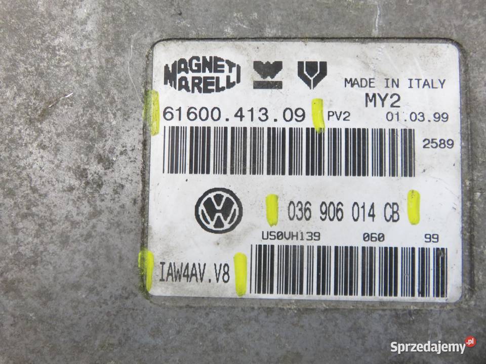 STEROWNIK VW LUPO 6X1 6E1 14 16V AKQ 036906014CB