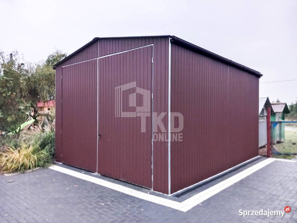 Garaż Blaszany 35x6 Brama rynny Podwyższenie 360zł/m2 lubelskie Lubartów