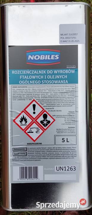 nobiles nobikor 20L malowanie konserwacja maszyn Zgierz sprzedam