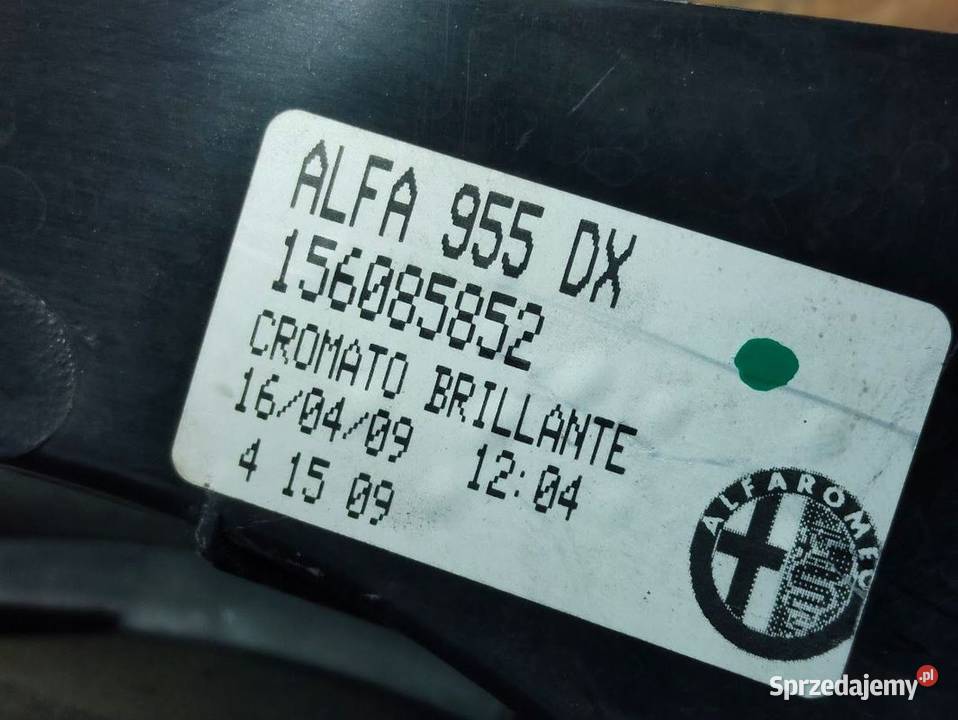 Lampa Prawy Tył Alfa Romeo Mito 156085852 osobowe Pleszew sprzedam