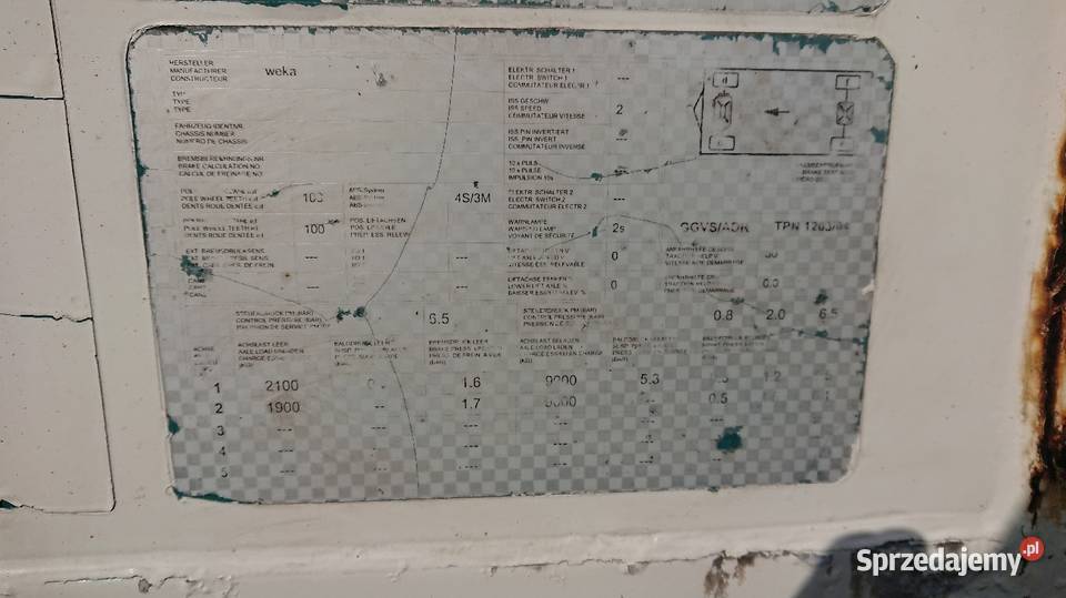 Przyczepa Weka burta suwana plandeka łódzkie Sieradz
