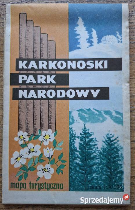 Karkonoski Park Narodowy mapa turystyczna 130 Kraków sprzedam