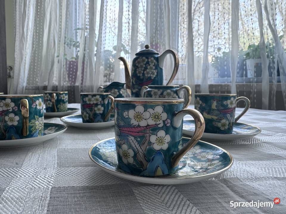 GS porcelain Przepiękny zestaw do kawyherbaty Porcelana i szkło Warszawa