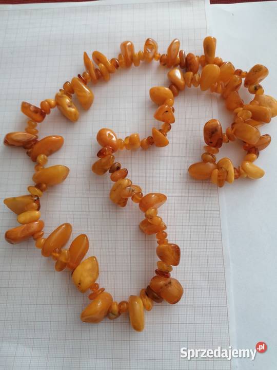 Stary Naszyjnik Bursztyn Bałtycki 106gram podlaskie