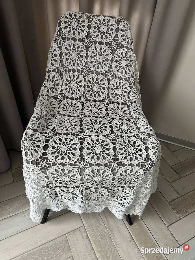 Obrus szydełko rękodzieło 150x150 Łódź