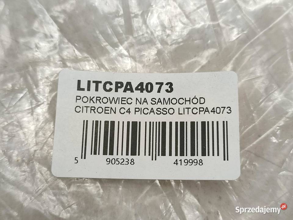 POKROWIEC NA SAMOCHÓD CITROEN C4 PICASSO 2006 sprzedam