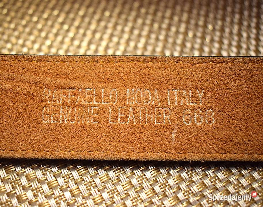 Pasek Jeans z metalową klamrą i końcówką gruby z Chełmno