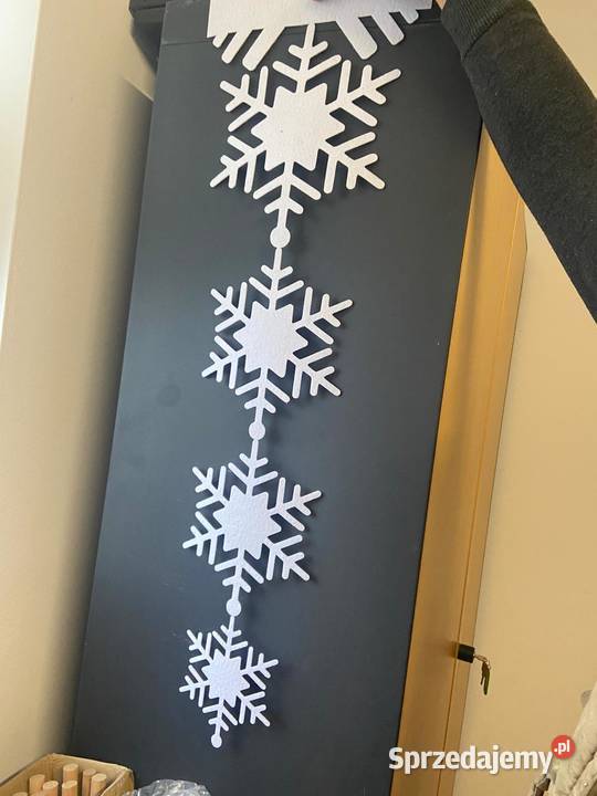 śnieżynka dekoracyjna na okno panel świąteczny Przeworsk