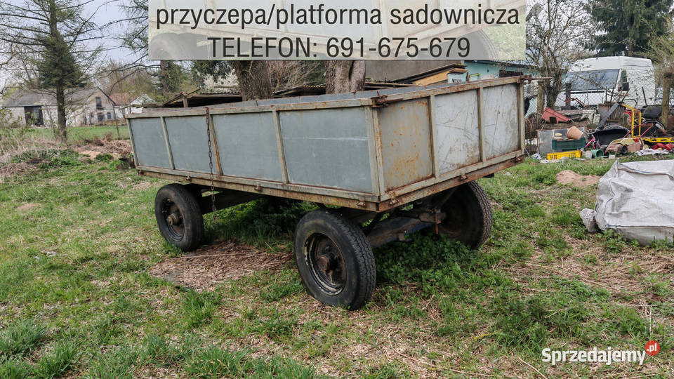 Przyczepa dwuosiowa Platforma sadownicza Dobrzyń nad Wisłą