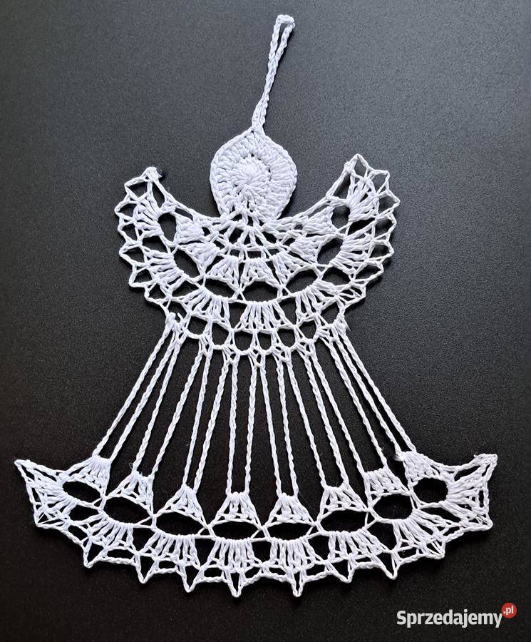 ANIOŁEK na szydełku dekoracja świąteczna ID1006 wielkopolskie Poznań