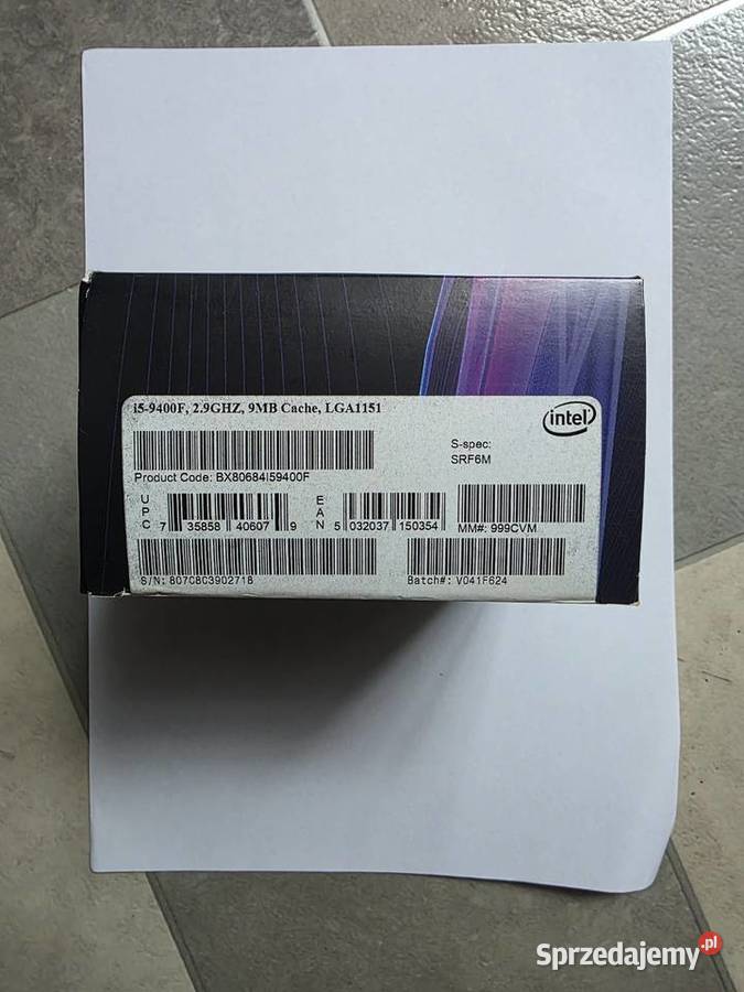 Procesor Intel i59400F bez grafiki zintegrowanej Gliwice