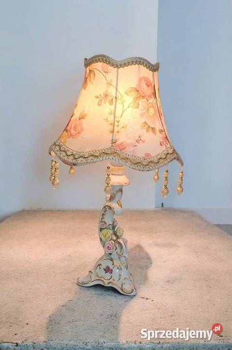 sygnowana porcelanowa lampka nocna Western Warszawa