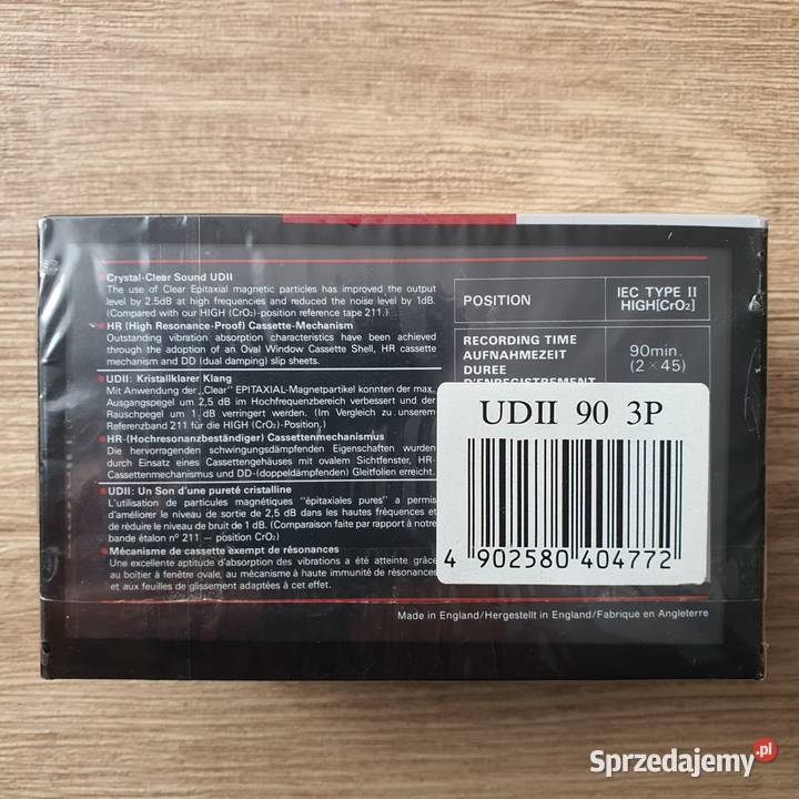 Maxell UD 90 kasety magnetofonowe Płyty i kasety lubuskie Nowa Sól