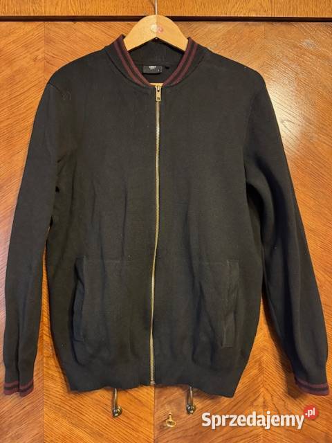 Sweter męski L Carry na zamek z bawełny czarny z Częstochowa