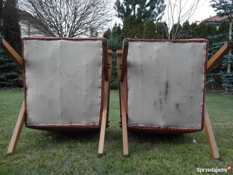 FOTELE vintage wczesne lata 60te PRL nie model Izabelin