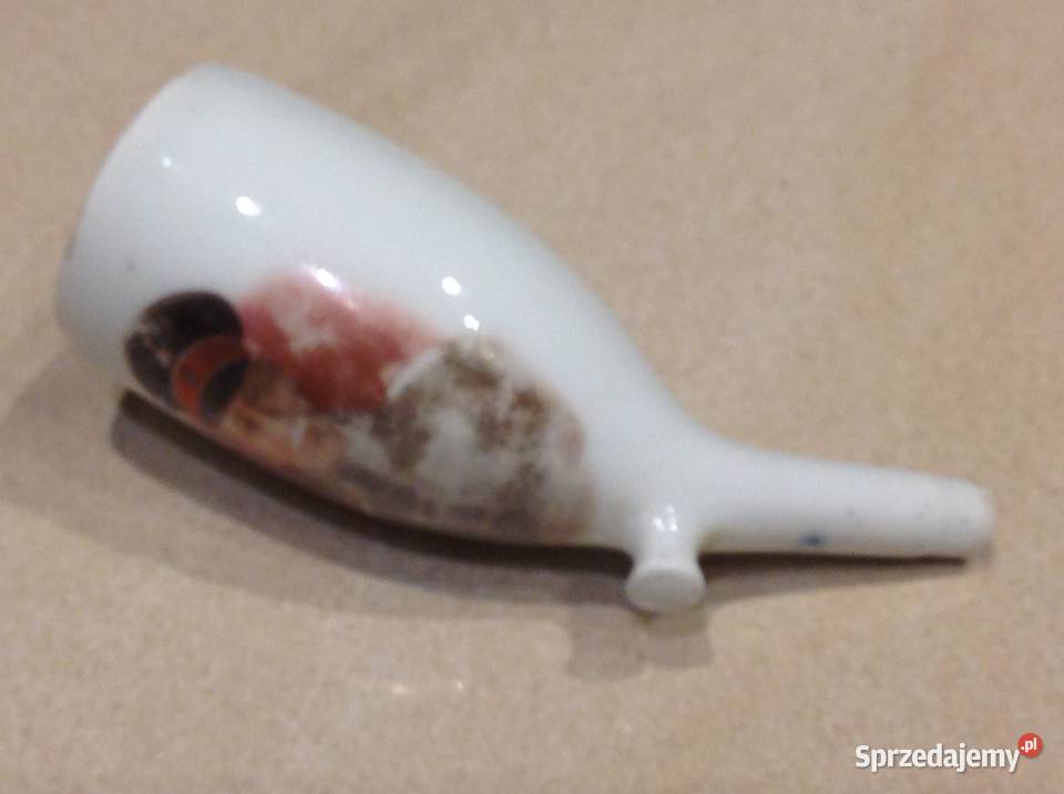 Porcelanowy Cybuch do Fajki Stary Sygnowany Nowa Sól