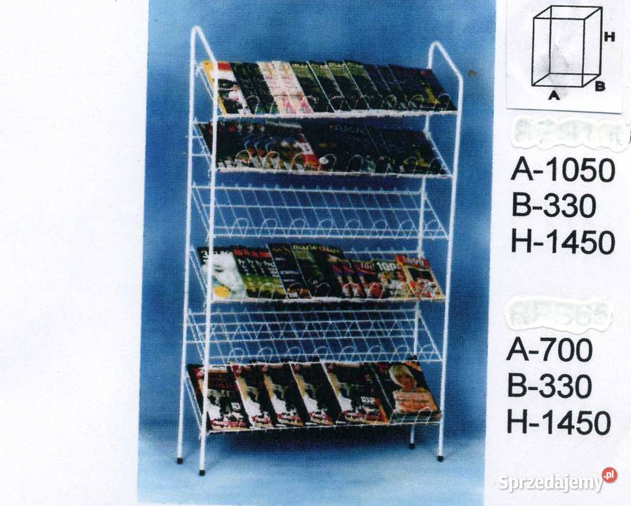 Regał półkowy do ekspozycji i przechowywania Mrzezino