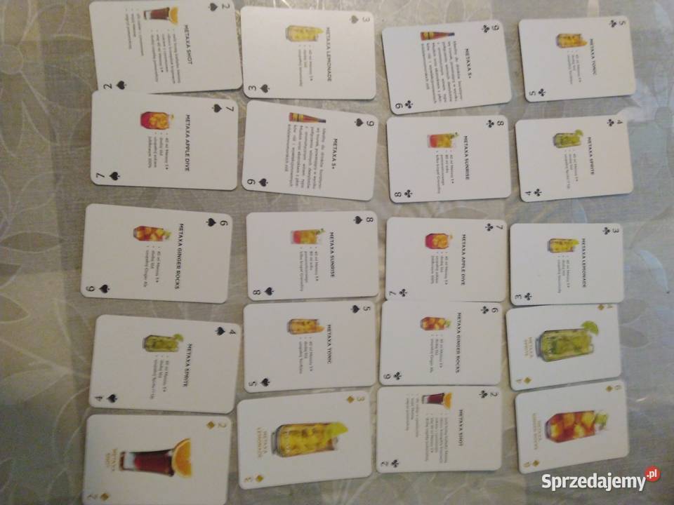 karty do gry 54 z przepisami na drinki Łódź