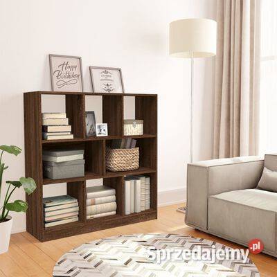 vidaXL Regał na książki brązowy dąb 975x295x100