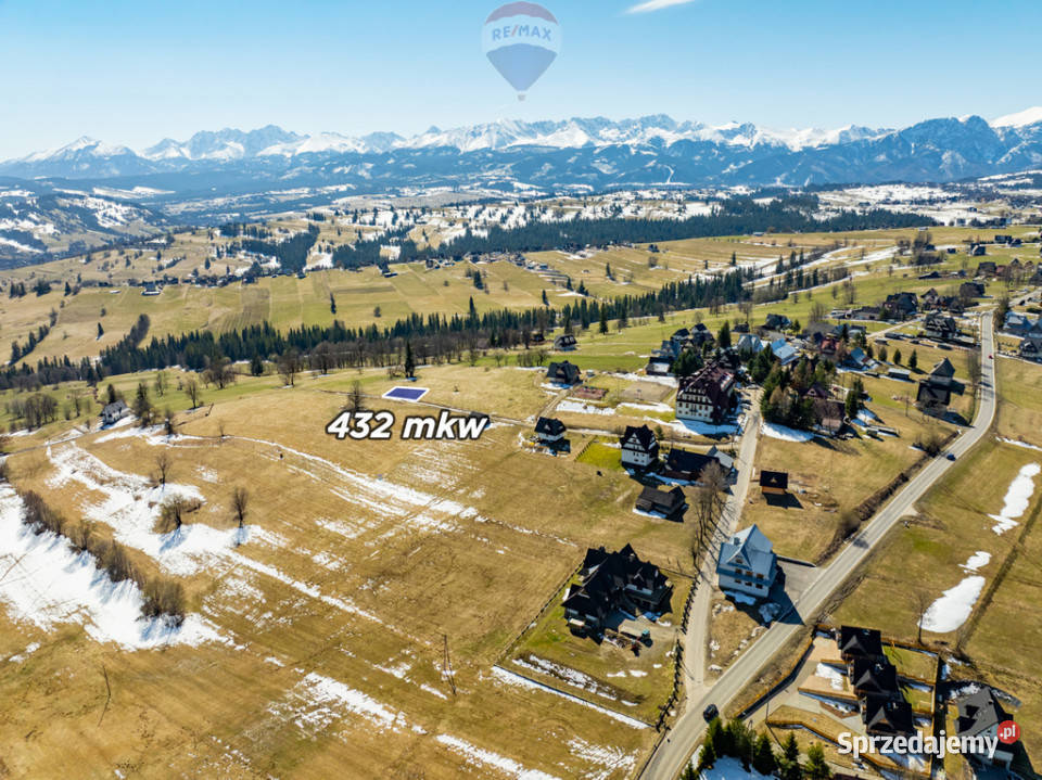 DZIAŁKA BUDOWLANA SIEROCKIE WIDOK NA TATRY