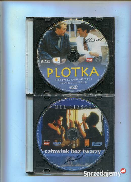 Człowiek bez twarzy Plotka 2 Filmy DVD 1 płyta Szczecin