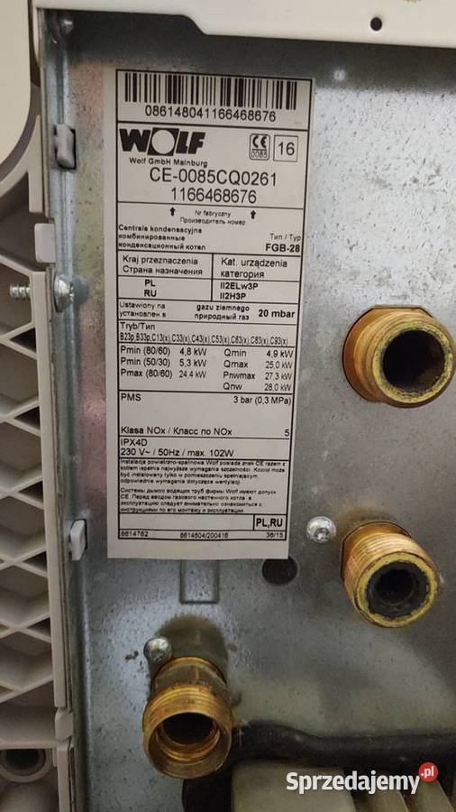 Kocioł Wolf na gaz kondensacyjny COCWU FGB28 z Szczecin
