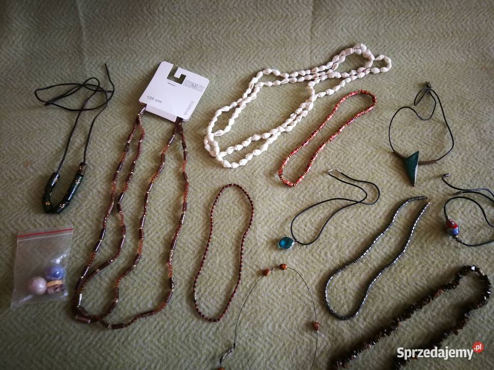 Zestaw biżuterii damskiej Mix etno boho kamienie Szczecin sprzedam