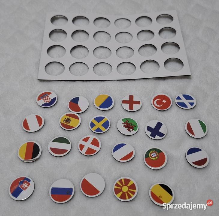 Magnes na lodówkę flagi 23 krajów 16 Kolekcje śląskie Czeladź