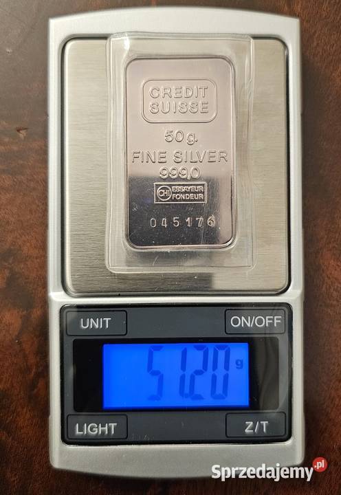 Sztabka srebra 50g Przemyśl sprzedam