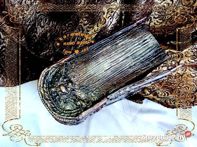 Szkatułka rękodzieło decoupage mixmedia