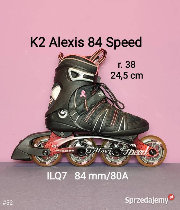 nowe Rolki K2 Alexis 84 Speed Custom Fit ILQ7 r Skating Jasień