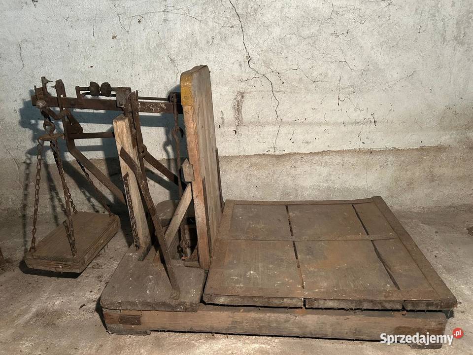 Stara waga dziesiętna rolnicza gospodarcza