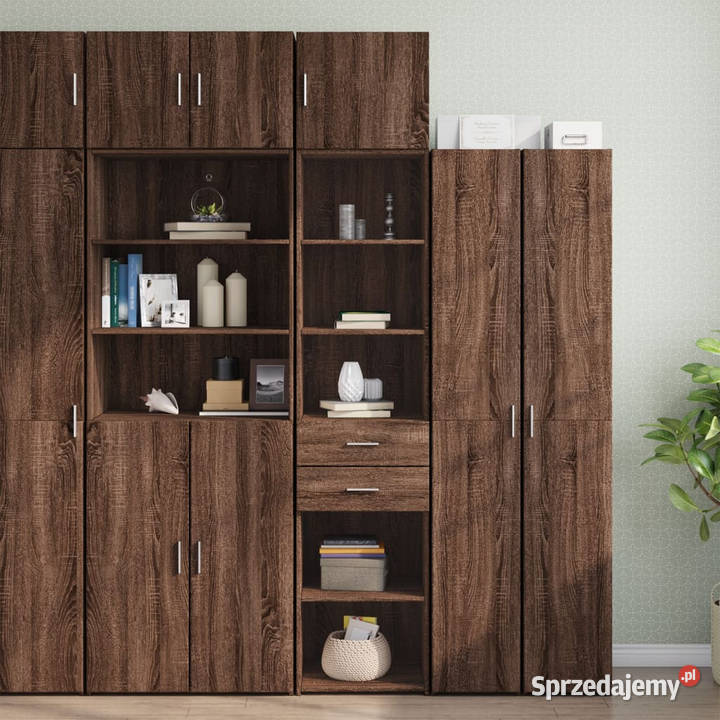 Wąska szafka brązowy dąb 45x425x225 WM3281300 Pozostałe Warszawa