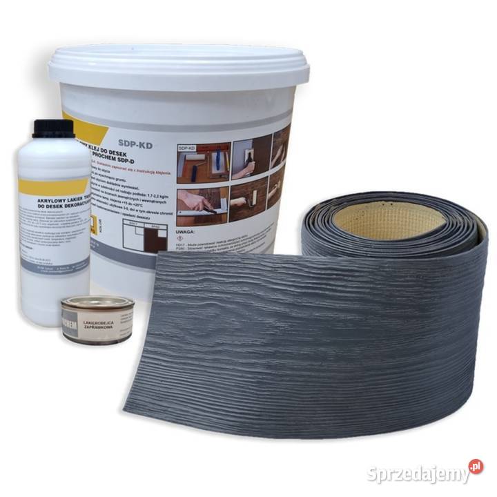 Deska elewacyjna GRAFIT Imitacja Drewna zestaw Gdów