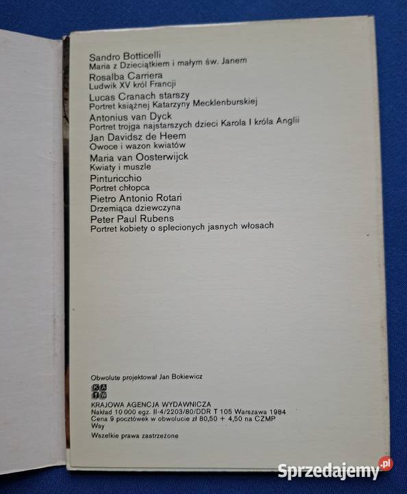 Galeria obrazów w Dreźnie pocztówki 9 małopolskie