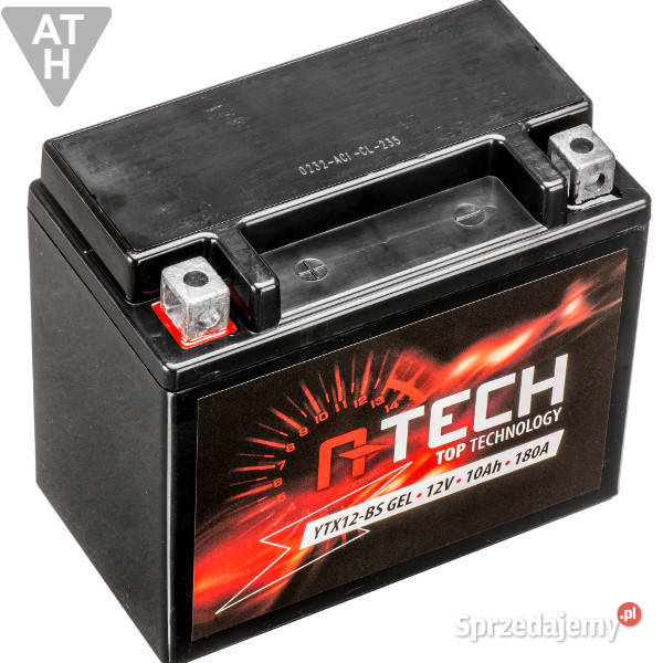 AKUMULATOR ŻEL YTX12BS GEL 10Ah 180A ATECH Mrągowo sprzedam
