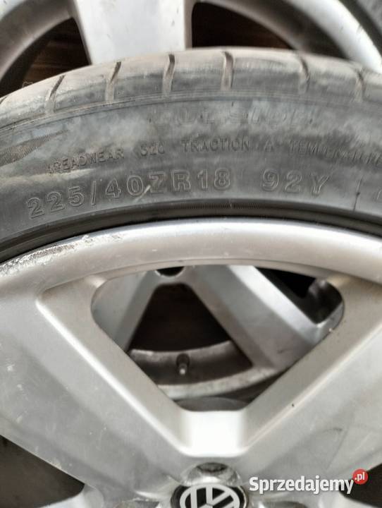 Felgi aluminiowe 18 z oponami letnimi Bielsk Podlaski