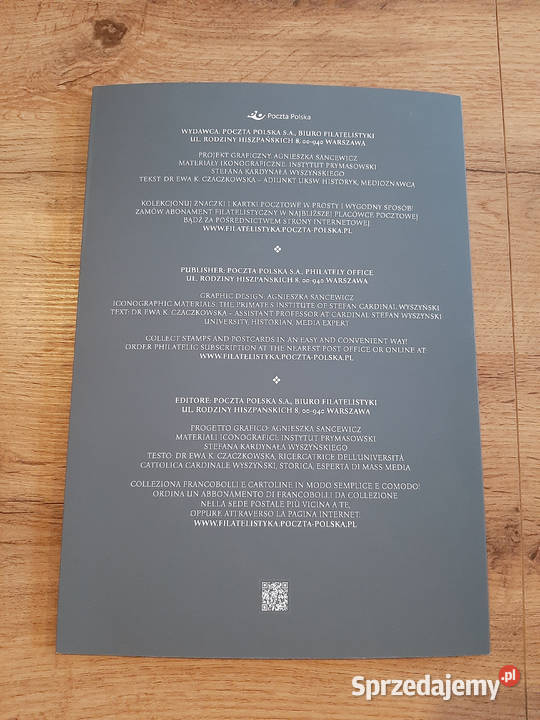 Folder Beatyfikacja Kardynała Stefana Warszawa