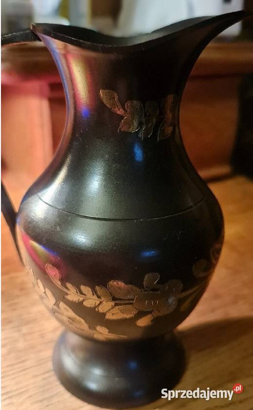 Dzbanek mosiężny do kompletów kieliszków 1914 Katowice sprzedam