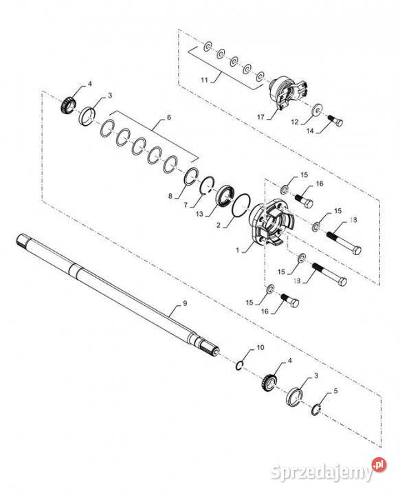 Holland T6090 T6070 Jarzmo 87663540 Jastrzębniki