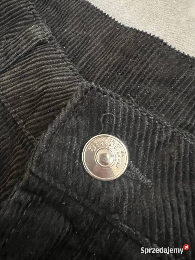 Spodnie jeansy wide leg sztruksowe Jasło