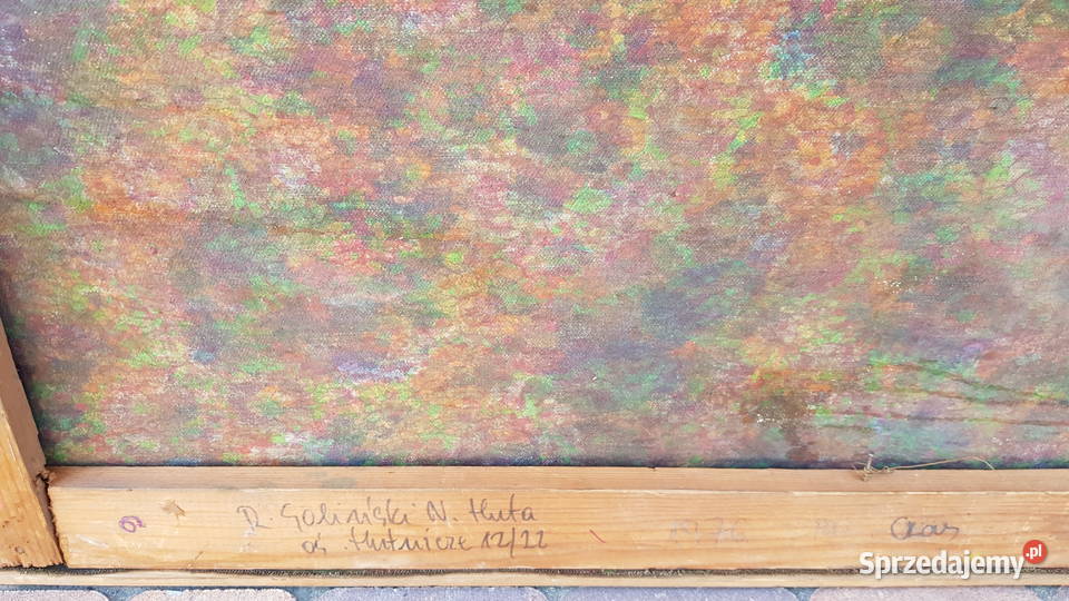 Obraz olej Czas RGoliński Kraków unikat Orneta